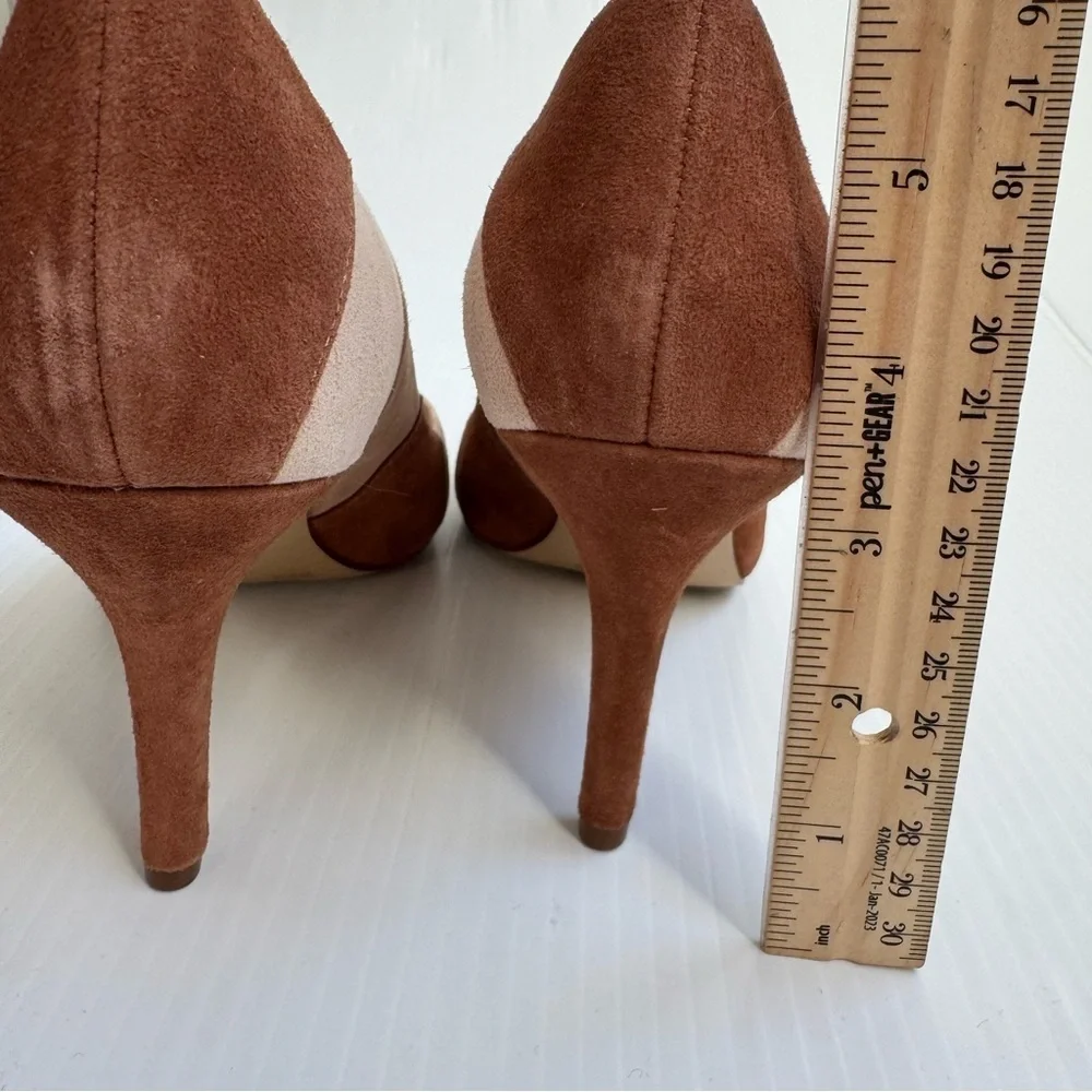 BCBGeneration patchwork suede Tan and Brown Heels